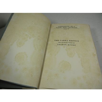 Confessions of a Young Man and Avowals Vol. 9 IX George Moore 1923 Hardcover