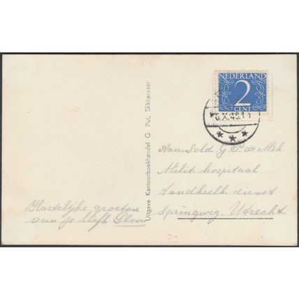 Riviergezicht, Slikkerveer, 1948 - Put Foto Briefkaart