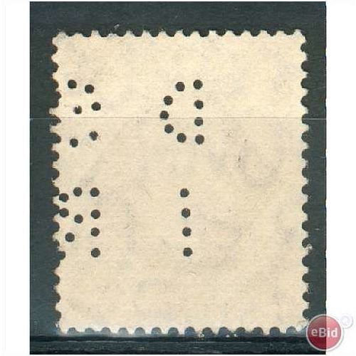 GB stamps 1937-47 KGV1 - 1/- SG475 perfin