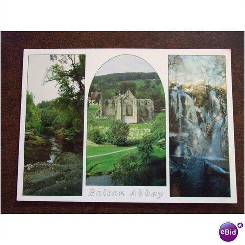 GB Yorkshire Bolton Abbey 2000 multi view Postcard