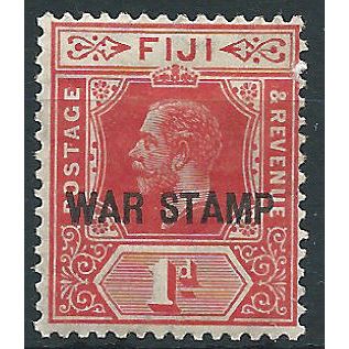 Fiji 1915 SG139a 1d Bright Scarlet WAR STAMP Mounted Mint .. ..