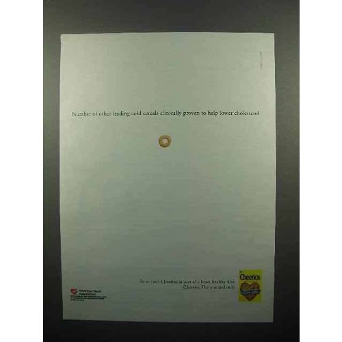 2005 General Mills Cheerios Cereal Ad - Cholesterol