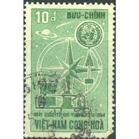 Vietnam 1964 - SG S218 - 10d green - "Meteorology" - used