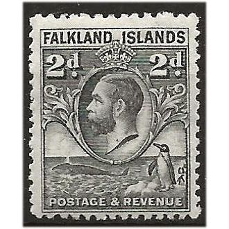 Falkland Islands 1929 SG118 2d Grey Mounted Mint . .. .