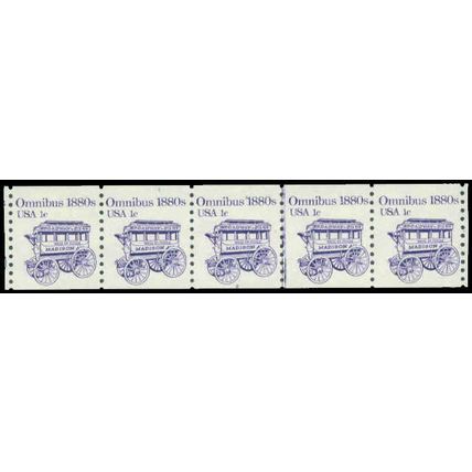 1897 1c Omnibus Fine MNH Dry Gum PNC 2/5 P0414