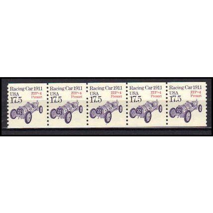 2262a 17.5c Race Car Fine MNH Dry Gum PNC 1/5 X0995
