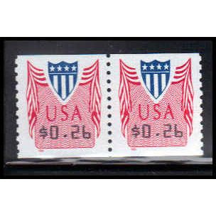 CVP33 26c Shield Very Fine MNH Pair PA5042