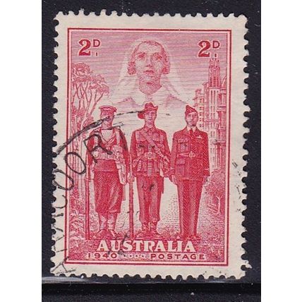 AUSTRALIA 1940 IMPERIAL FORCES 2d VALUE USED SG197 #2