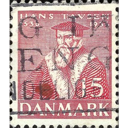 DENMARK, Hans Tavsen, Reformation, red 1936, 15ore