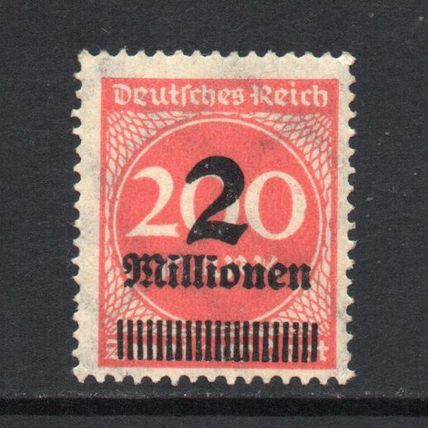 Germany - 1923 - 2 Million on 200 Mark, Rose, Mint With Gum, Hinged