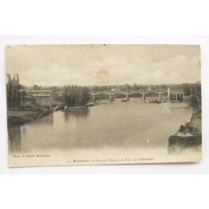 1905 postcard Montaban, Pont du Chemin de Fer