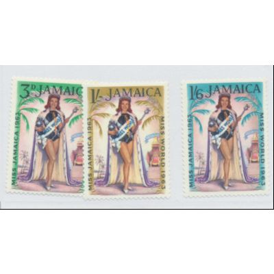 Jamaica Stamps Scott #205 To 207, Mint Never Hinged