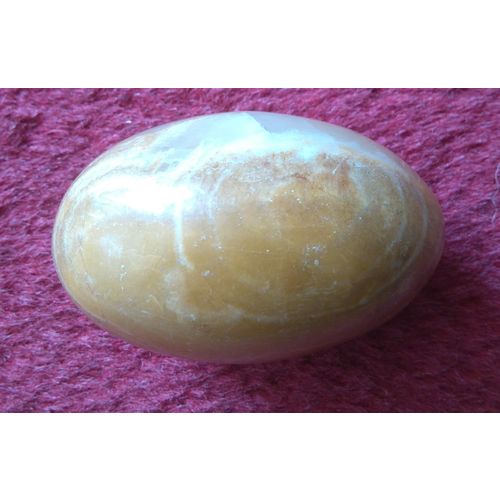 Ornament: Marble Egg: Brown And Translucent