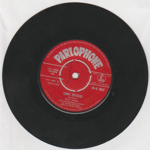 Come Outside / Fountain of Love 1962 Mike Sarne on Parlophone label