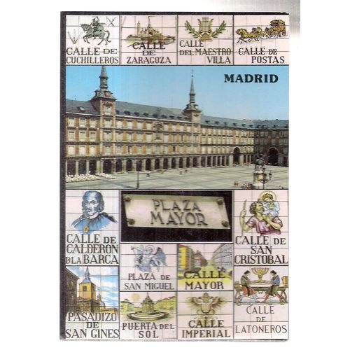 MADRID...used postcard. 1987 postmark #