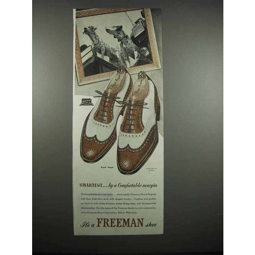 1947 Freeman Royal Rouge Shoes Ad - Smartest