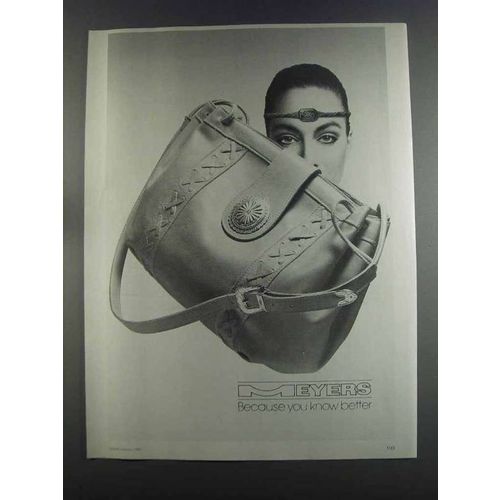 1982 Meyers Handbag Ad - Because You Know Better