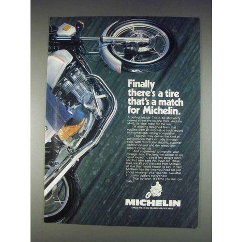1982 Michelin A-48 and M-48 Motorcycle Tires Ad