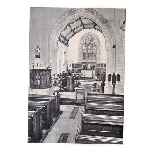 ST. ANDREWS CHURCH, PRESTON, DORSET vintage .used postcard 1981 postmark =