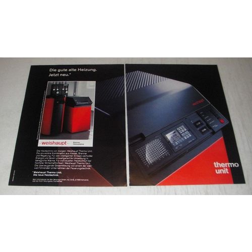 1990 Weishaupt Thermo Unit Ad (in German) - Die gute alte Heizung
