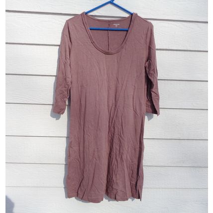 Womens Garnet Hill Rolled Neckline Dress Medium 36 Chest Stretch Knit