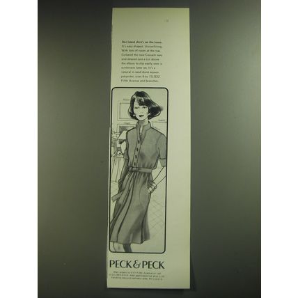 1974 Peck & Peck Shirt Ad - Our latest shirt's on the loose