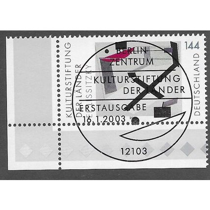 GER 2003 144c 'CULTURAL FOUNDATION' (CORNER MARGIN) FINE USED (EBID75-376)