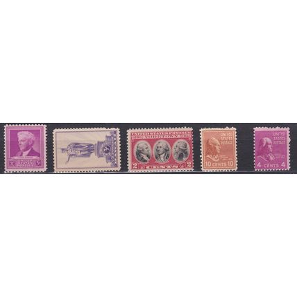 808 4c James Madison Average Plus MNH VA0386e