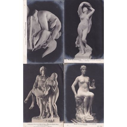 Musee De Luxembourg Eros Statue Of Liberty 4x Statue Postcard s
