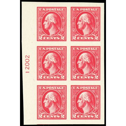 534, Mint LH (5 NH) VF 2¢ Plate Block of Six - Stuart Katz