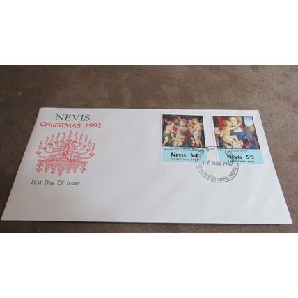 1992 Nevis FDC Postal Cover - Christmas releases N3