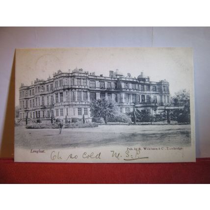 LONGLEAT, Warminster, WILTS antique postcard by Wilkinson Trowbridge 1903 pm =