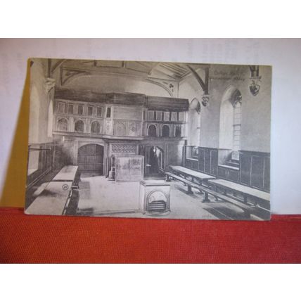 COLLEGE HALL, WESTMINSTER ABBEY, LONDON .unused vintage postcard. =