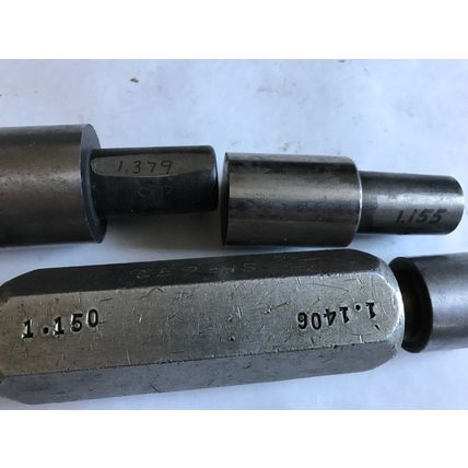 LOT THE PIPE MACHINERY GO NO GO PLUG GAGE 1.150,1.1406,1.155,1.379,SH
