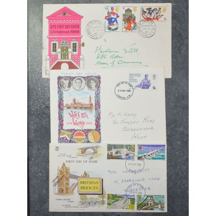 GB STAMPS FDC 3x 1968 4k ~~L@@K~~