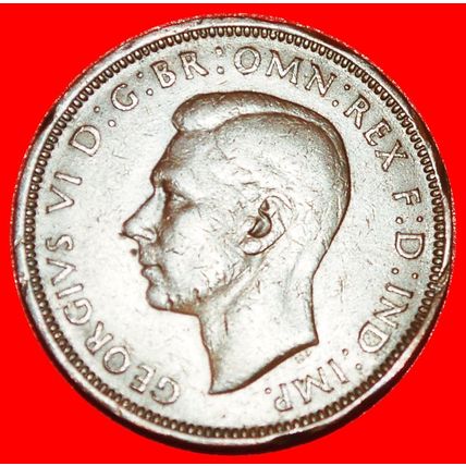 SHIP: UNITED KINGDOM★HALF PENNY 1944! GEORGE VI (1937-1952)★LOW START★NO RESERVE