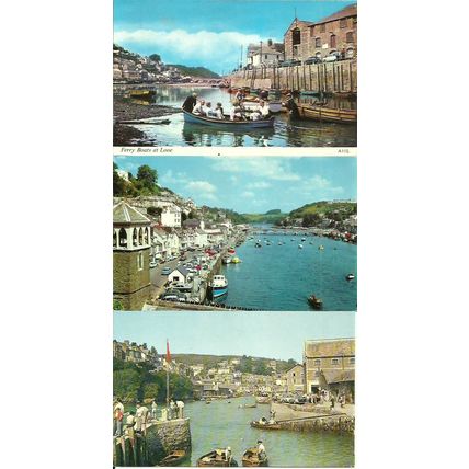 Cornwall LOOE 3 Postcards (Various Publishers)