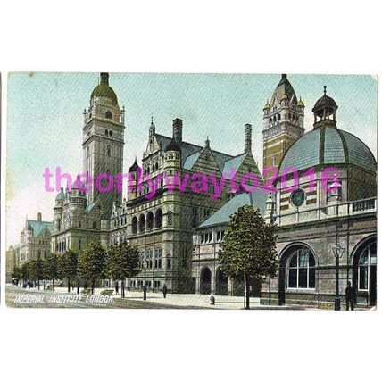 Imperial Institute, London, England, 1906, Postcard