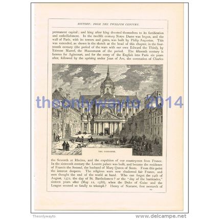 Sorbonne, France, Book Illustration (Print), 1880
