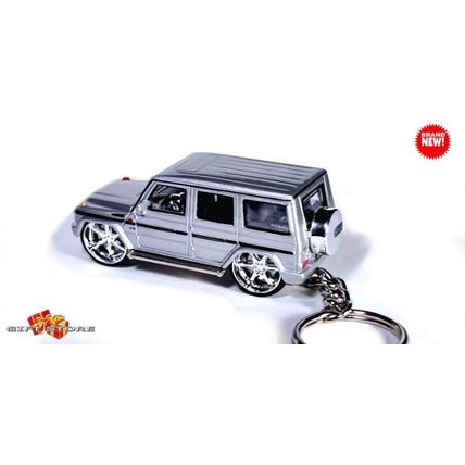 RARE KEYCHAIN SILVER MERCEDES G CLASS G WAGON CUSTOM Ltd. Ed. GREAT GIFT