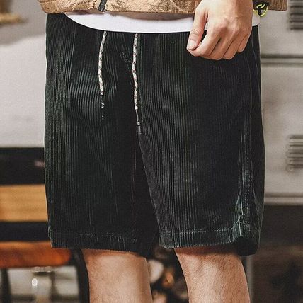 Spring/Summer Men's Casual Loose Cotton Corduroy Casual Shorts Five Pants