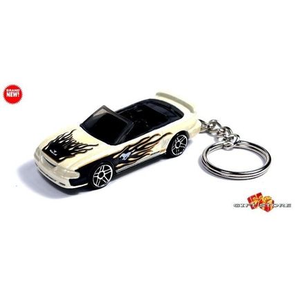 RARE CUSTOM KEYCHAIN WHITE 94~97/98 FORD MUSTANG™ CONVERTIBLE GREAT GIFT