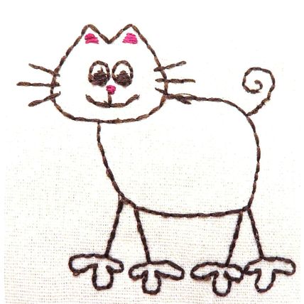Small Decorative Pillow Love Me Love My Cat 8 CM Gift Feline Home Decor