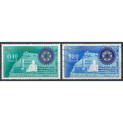 Rotary International District Conference - Morocco 1968 - F H & MNH - MiNr 622/3