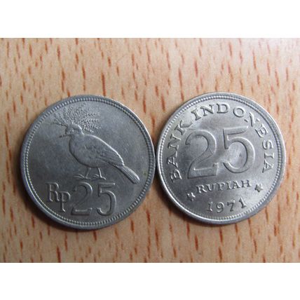 Indonesia 1971 25 Rupiah Coin