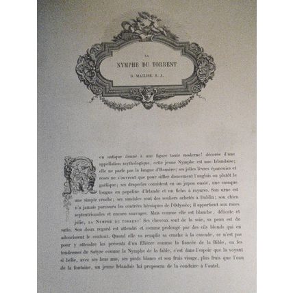 1859 La Nymphe du Torrent, by D. Maclise.