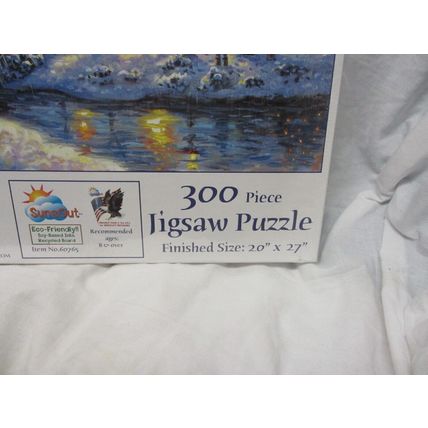Jigsaw Puzzle Seasonal Landscape A White Christmas 300 pieces NEW made in USA
