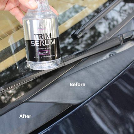 Trim Serum- Plastic Restorer for Cars- Restores Even the Most Damaged Plastic, R