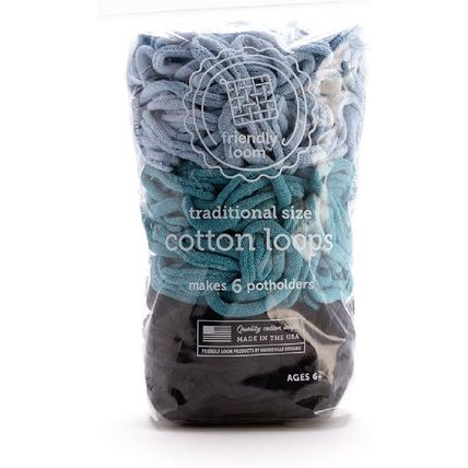 Lotta Loops by Friendly Loom - Atlantic Pack (Traditional Size) Powder Blue, Pea