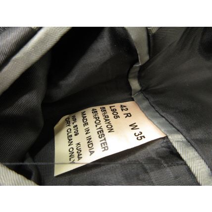 Unlisted Kenneth Cole 2-Piece Suit Set Jacket Blazer Pants Dark Gray R42/W35